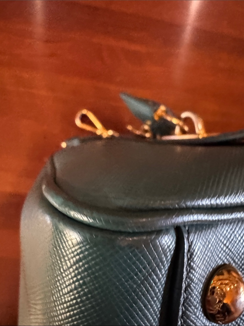 PRADA Milano Saffiano Leather Medium Boston Bag Certified Authenic - Picture 9 of 14